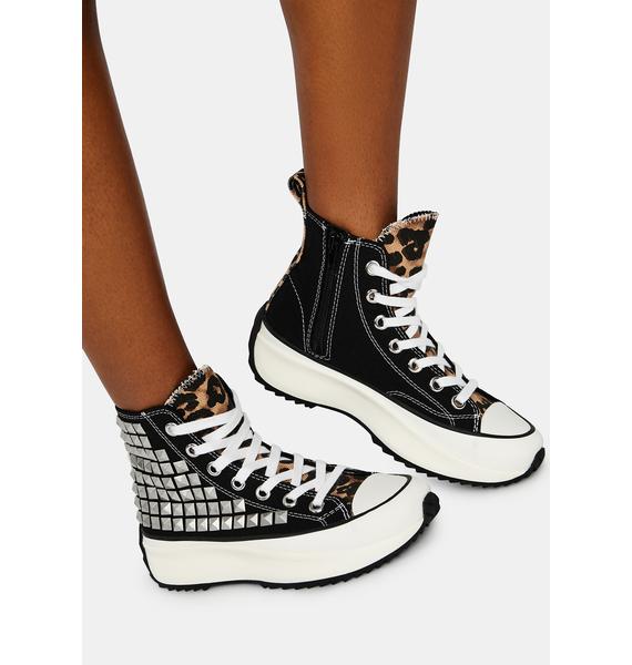 Steve Madden Shaft Studded Platform Sneakers | Dolls Kill