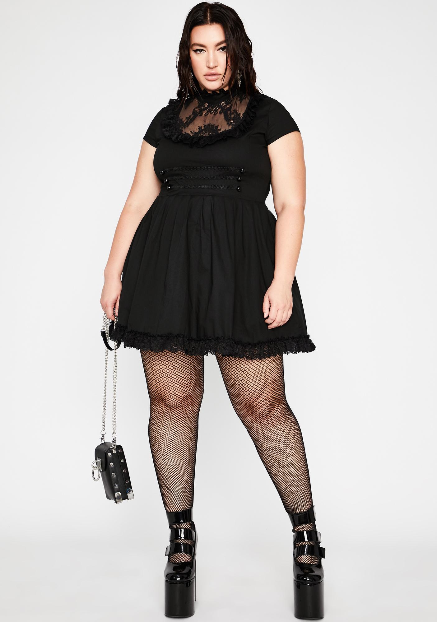 Plus Size Killstar Death March Mini Dress Black | Dolls Kill