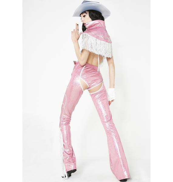 Vegas Cowgirl Costume Set Pink | Dolls Kill