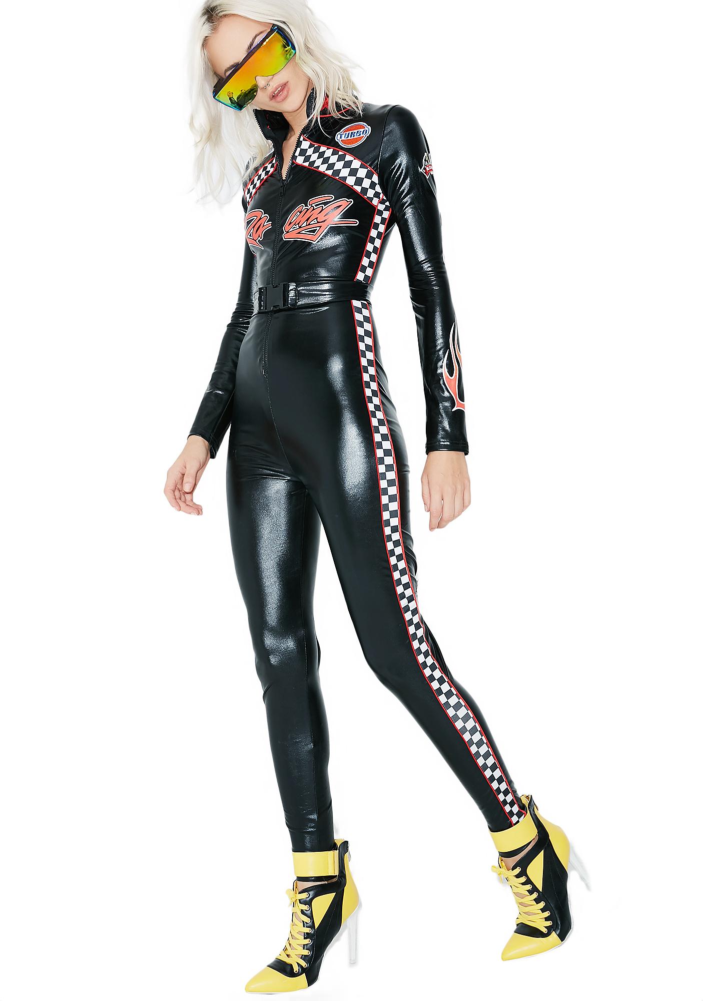 Sexy Speed Racer Jumpsuit Costume Dolls Kill
