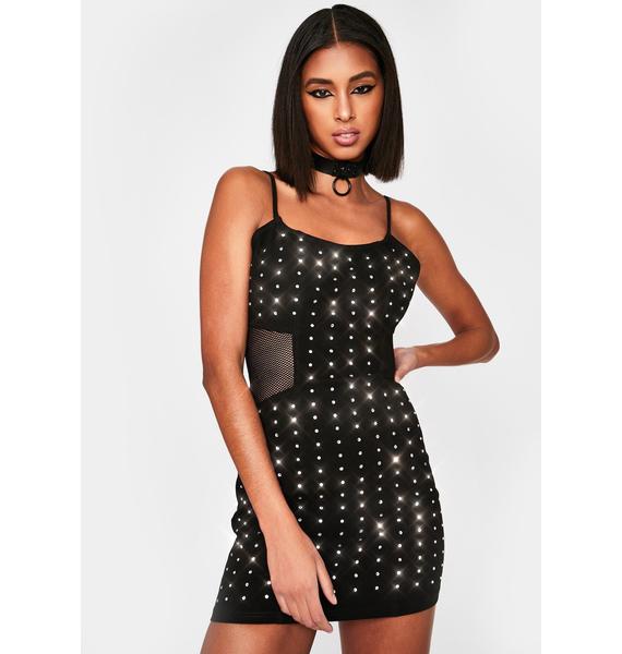 rhinestone denim dress