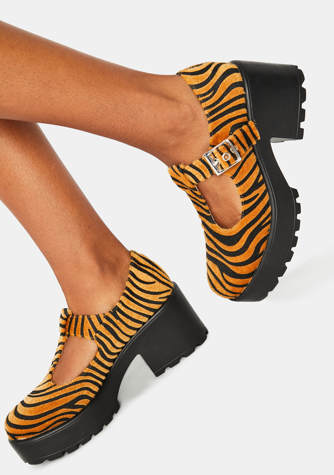 Koi Footwear Exotic Tiger Mary Janes | Dolls Kill