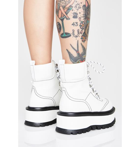 Koi Footwear Hydra Matrix Platform Boots Dolls Kill
