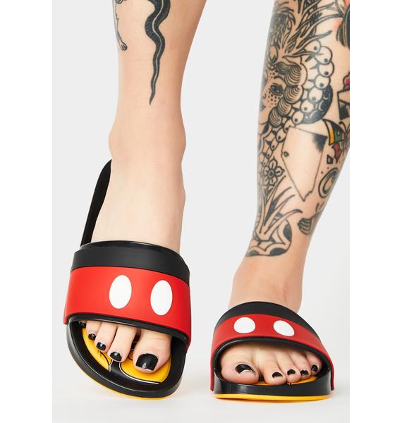 mickey mouse slide sandals