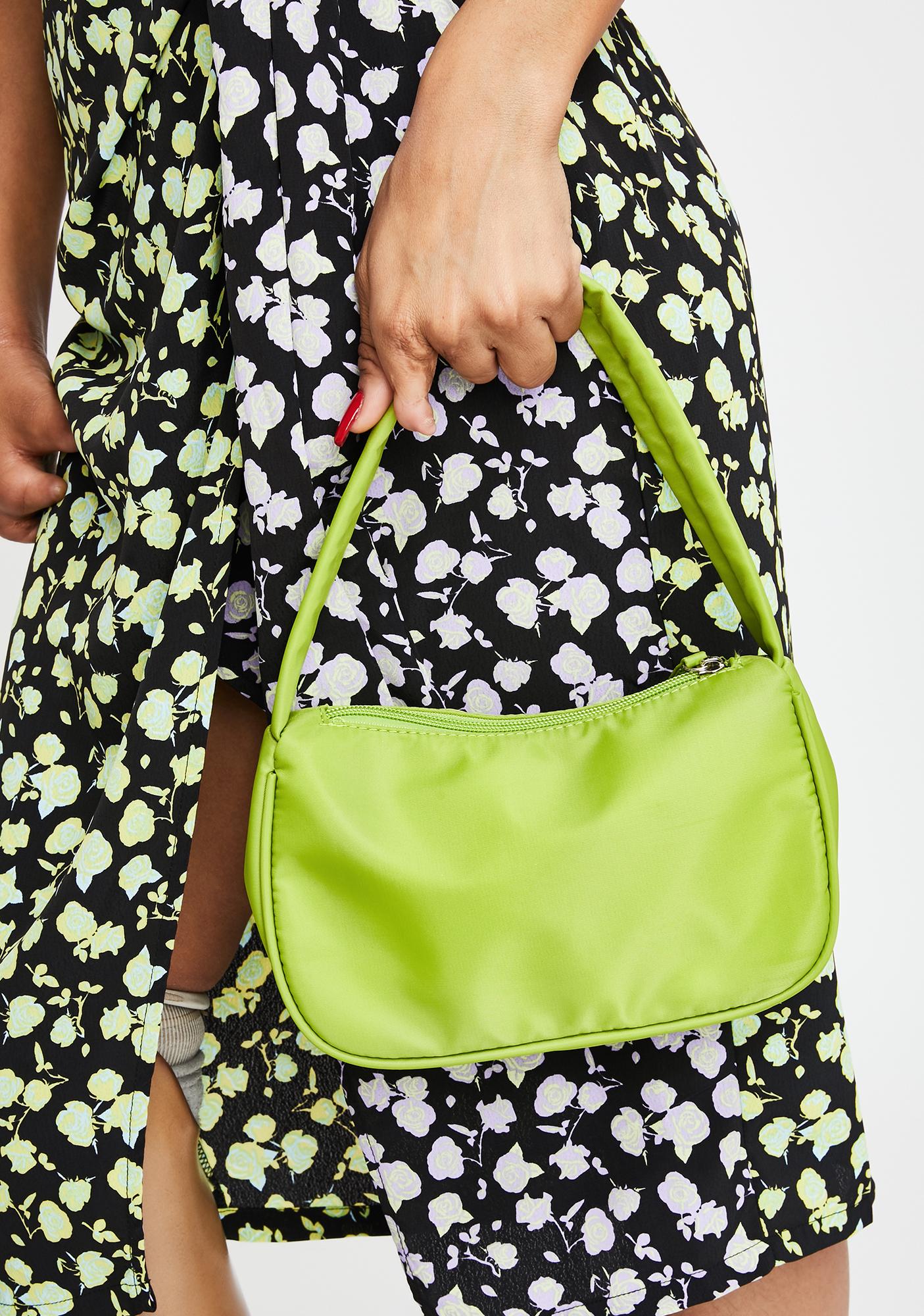 Faux Leather Mini Shoulder Bag Green Dolls Kill