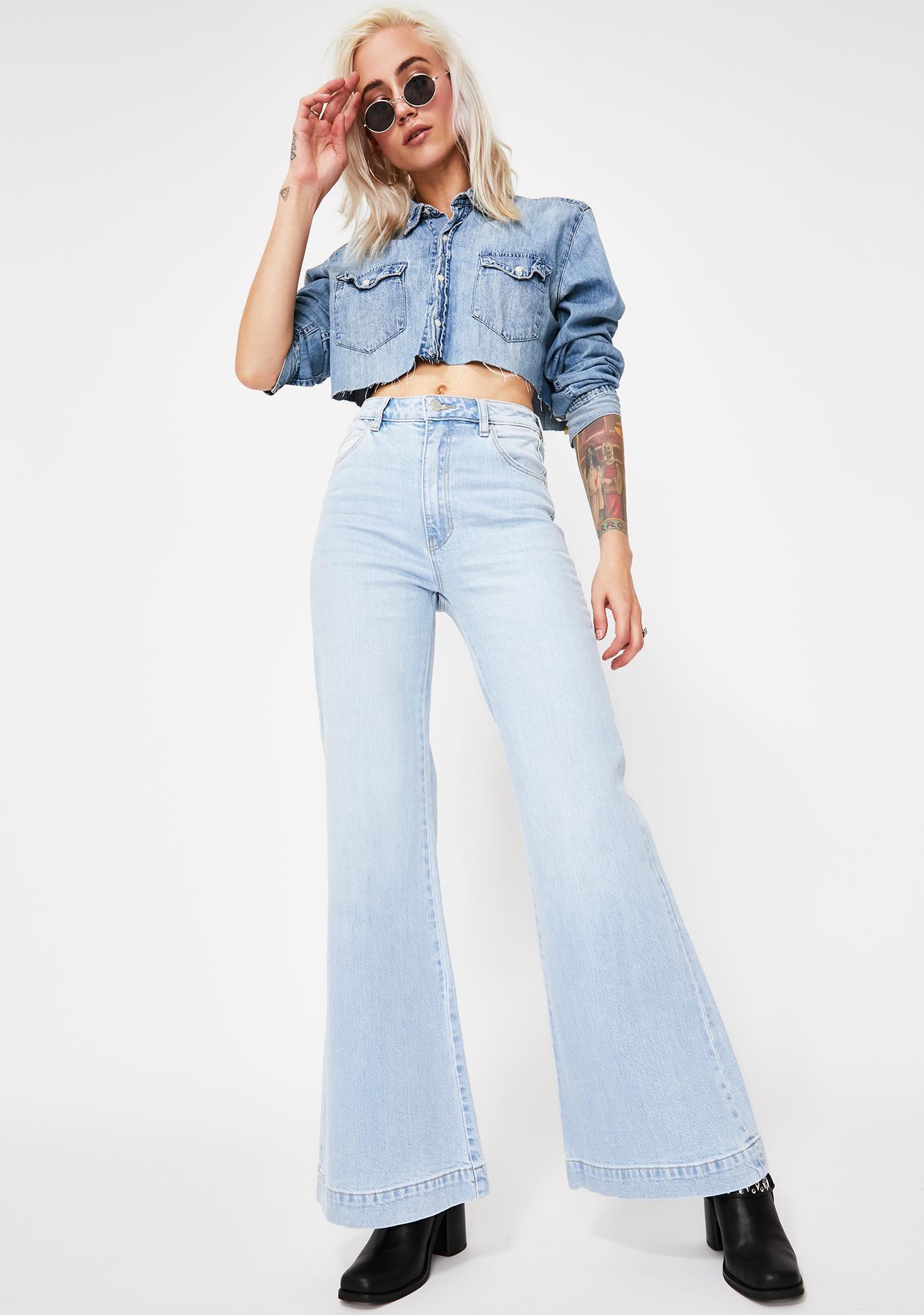 TASH BLUE EASTCOAST FLARE JEANS
