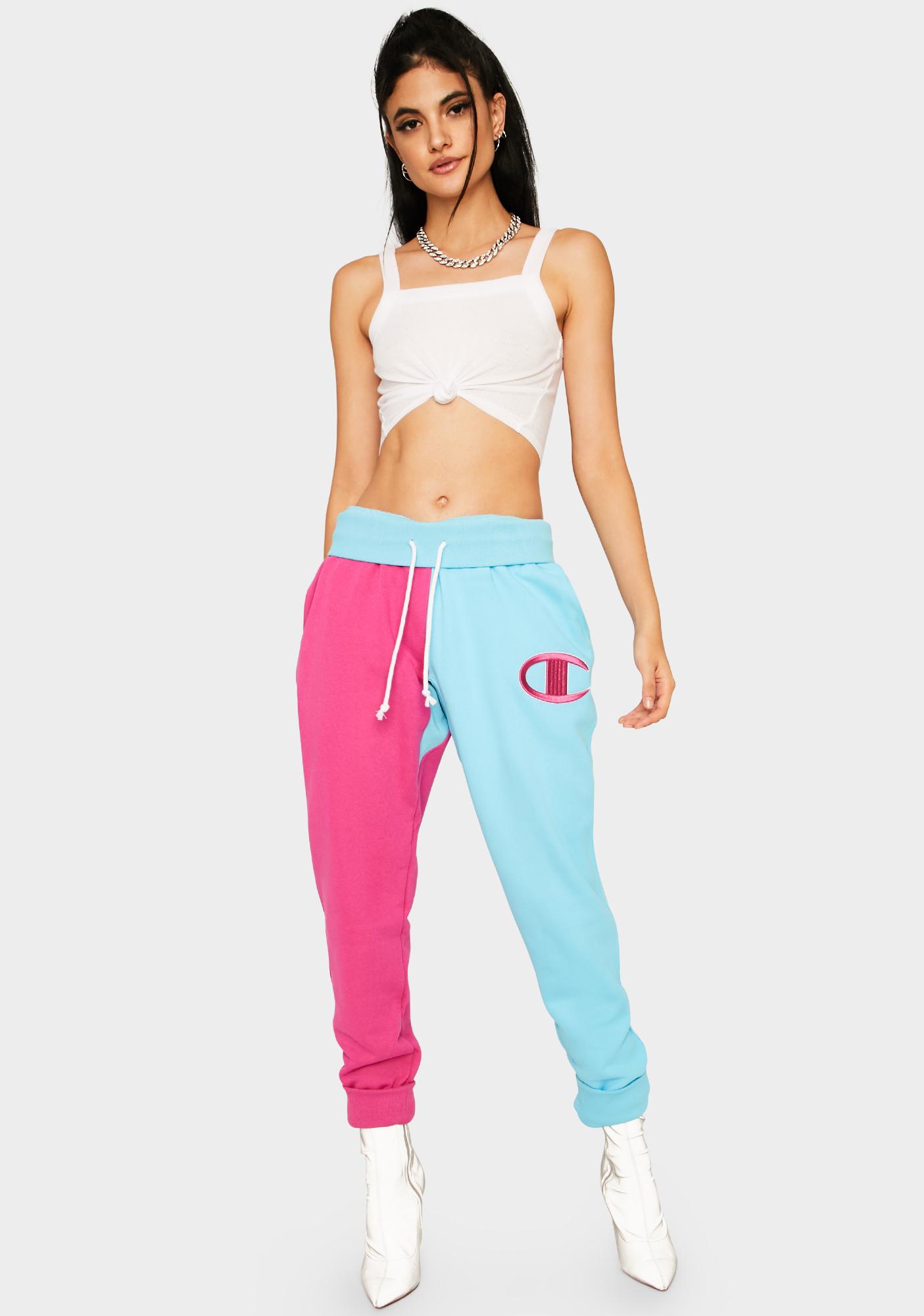 champion colorblock pants