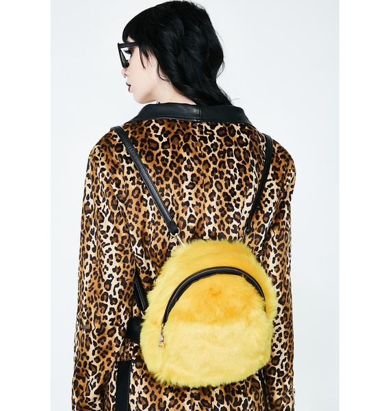 fluffy backpack mini