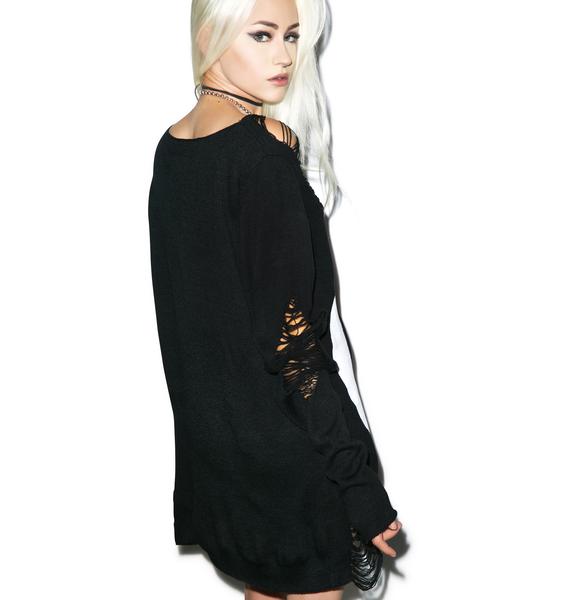 killstar distressed sweater