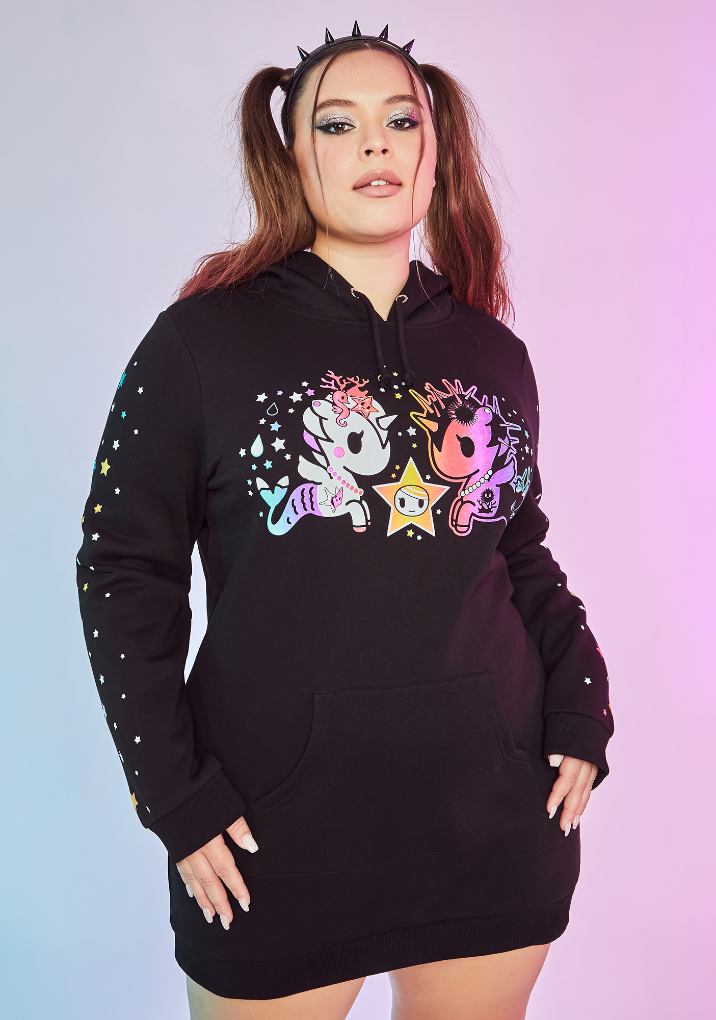 Plus Size Dolls Kill x tokidoki Graphic Mermicorno Oversized Hoodie ...