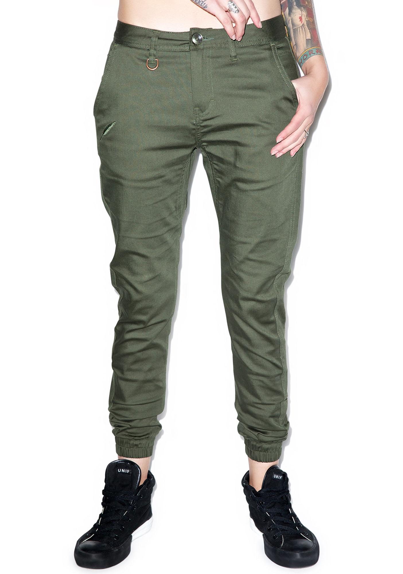 stretch twill jogger pants