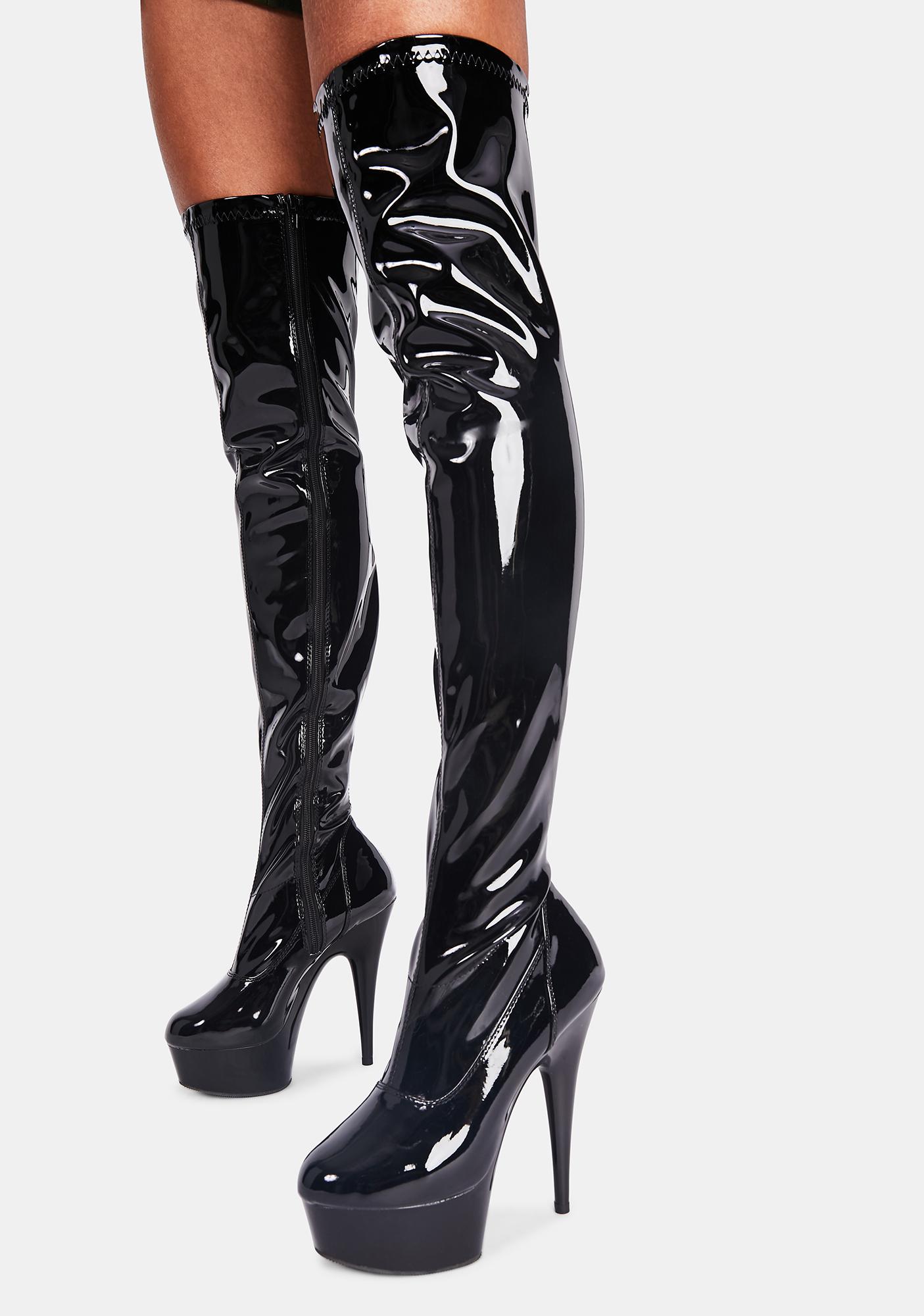 pleaser thigh boots