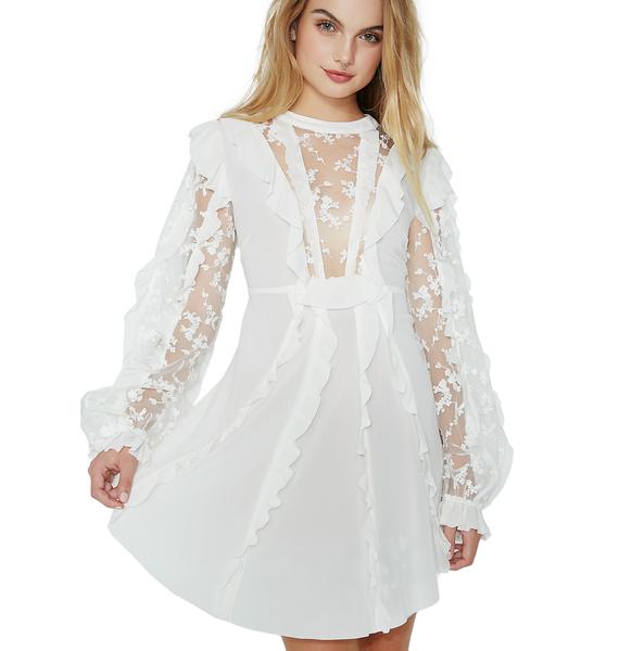 For Love & Lemons Rosebud Ruffle Mini Dress | Dolls Kill