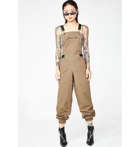 i am gia cobain overalls tan