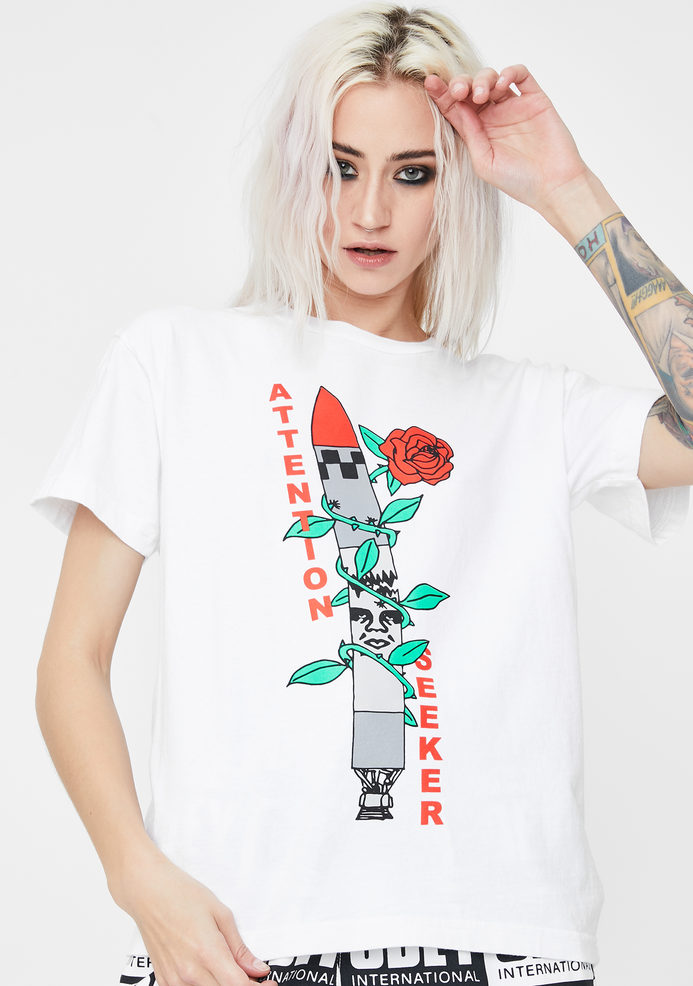 Obey Attention Seeker Graphic Tee Dolls Kill