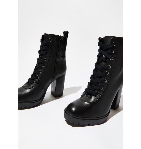 steve madden latch black leather boots