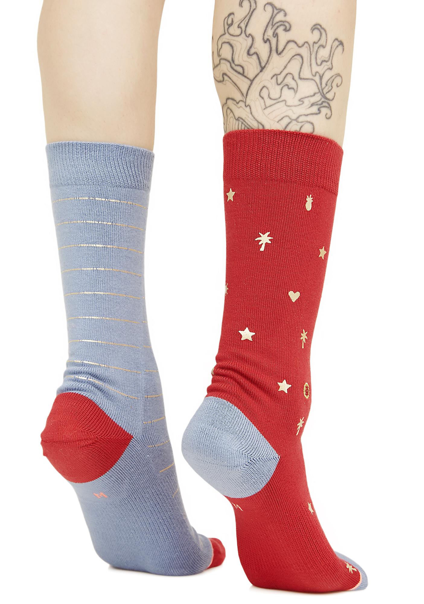 Stance Proud Mismatched Socks | Dolls Kill