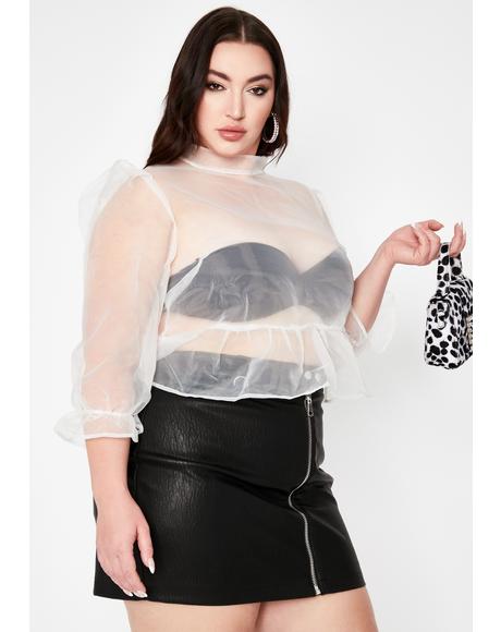 Legit Blurred Lines Orangza Blouse