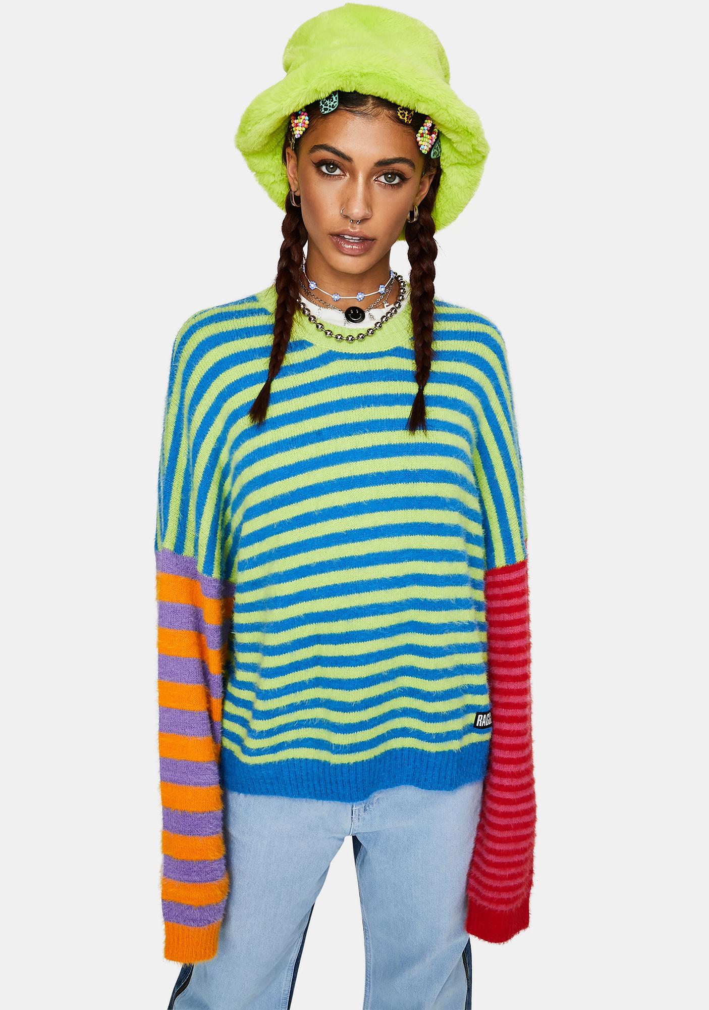 ragged priest rainbow sweater