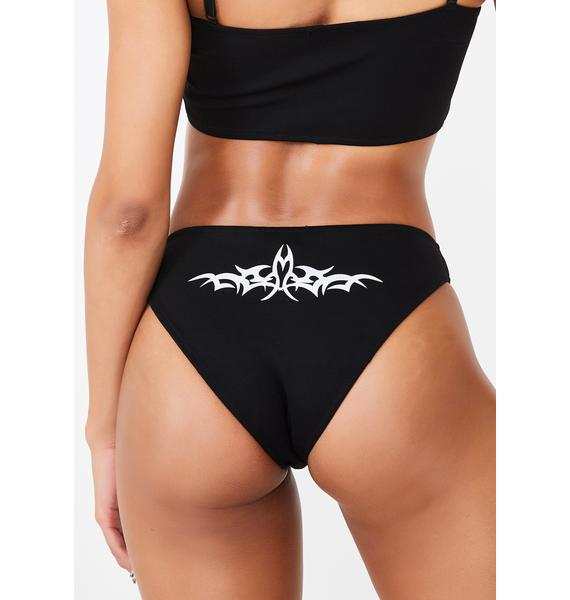 Club Exx Reflective Tattoo Print Panties Dolls Kill