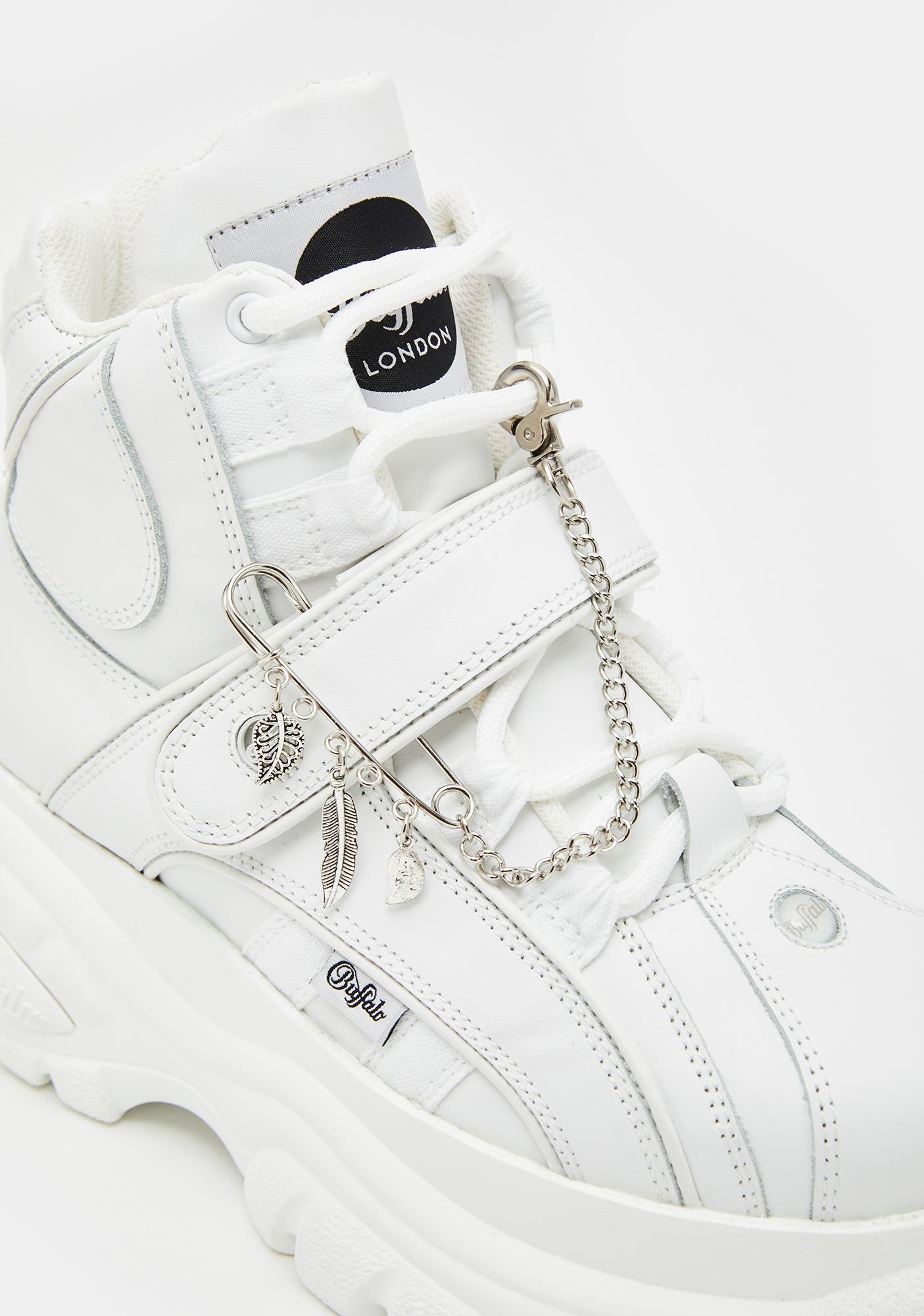 Safety Pin Charm Shoe Chain Silver Dolls Kill