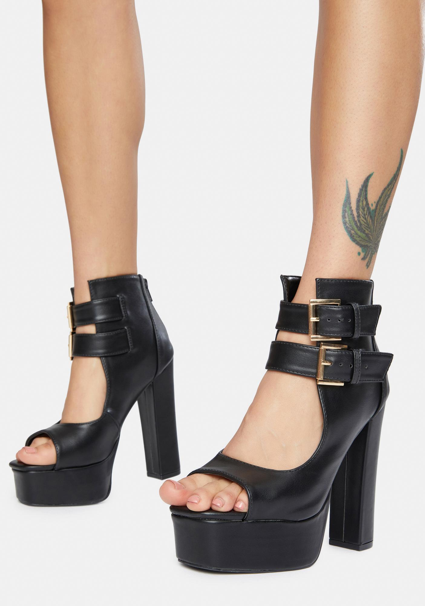 buckle heels