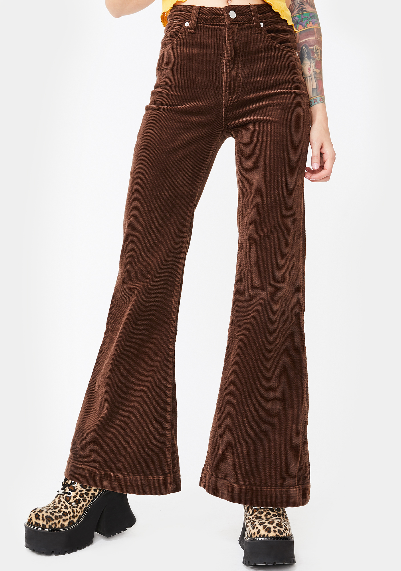 rollas corduroy flares