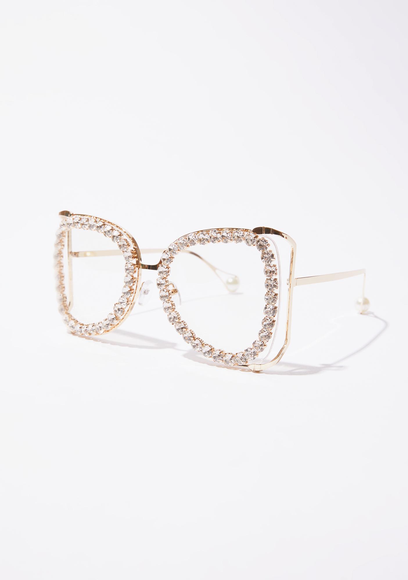 rhinestone glasses frames