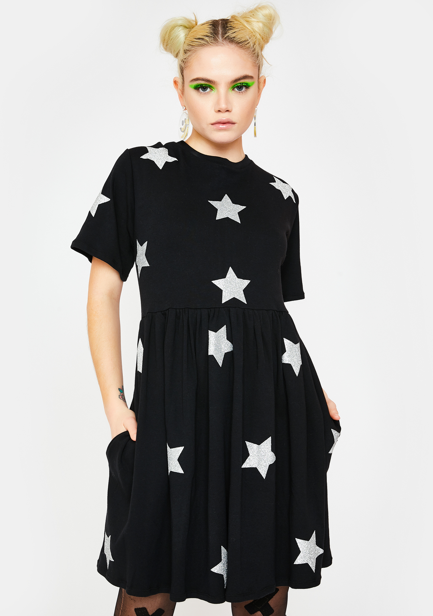 Tallulah's Threads Glitter Star Party Dress | Dolls Kill