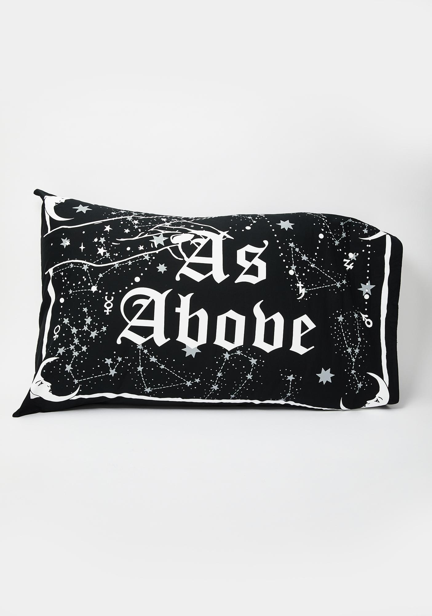 Killstar As Above Pillowcases Dolls Kill