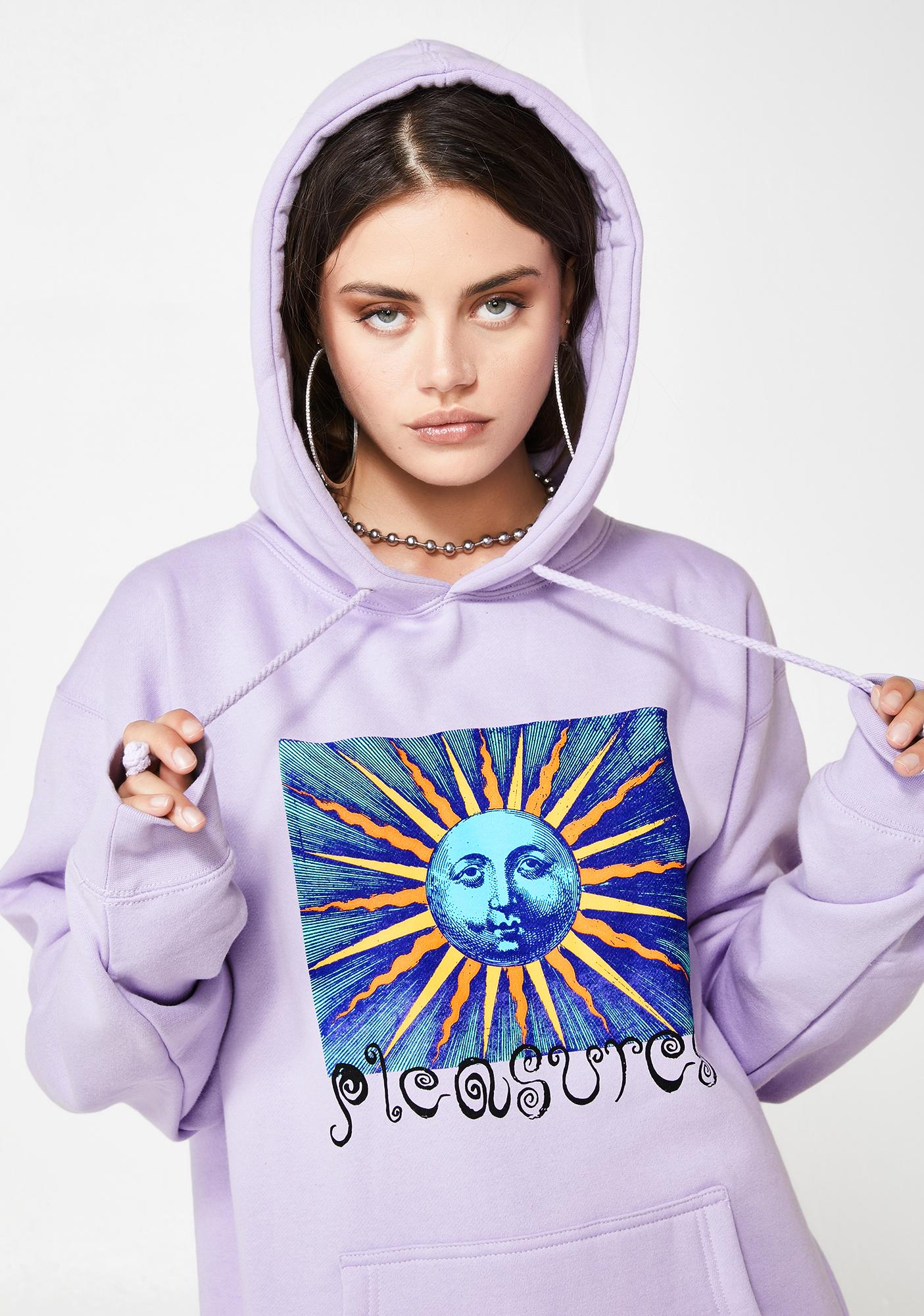 pleasures sun print cotton hoodie