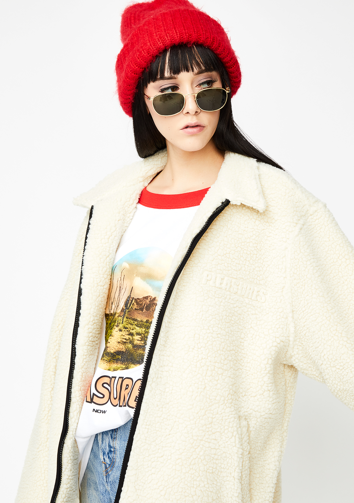 pleasures deep pile jacket