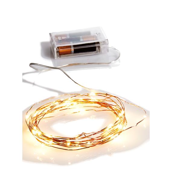 Cute Gold String Lights Dolls Kill