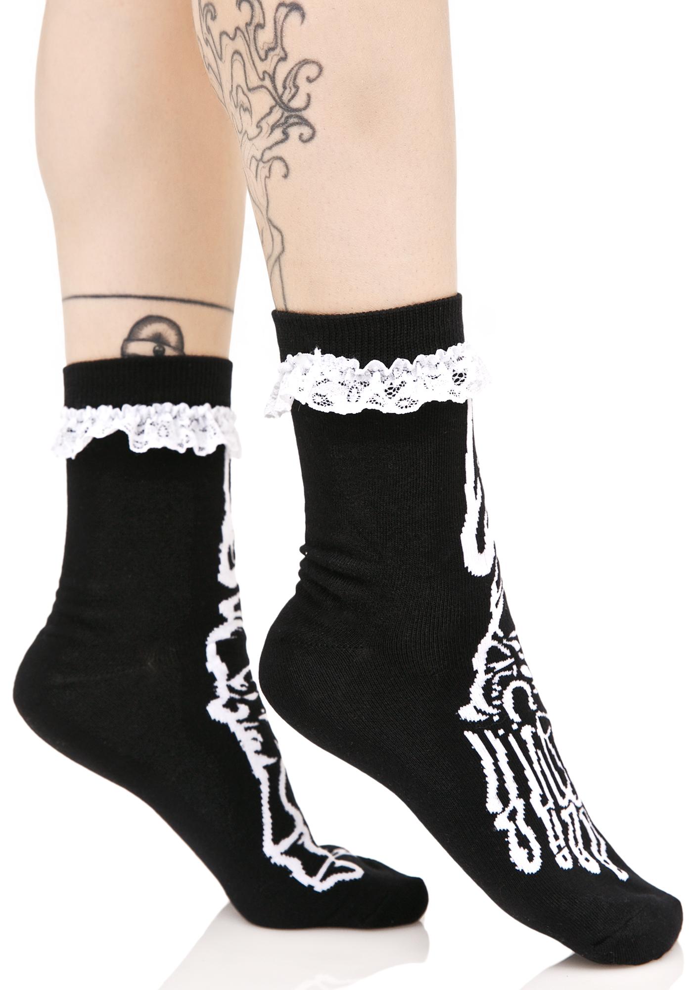 Killstar Morgue Ankle Socks | Dolls Kill