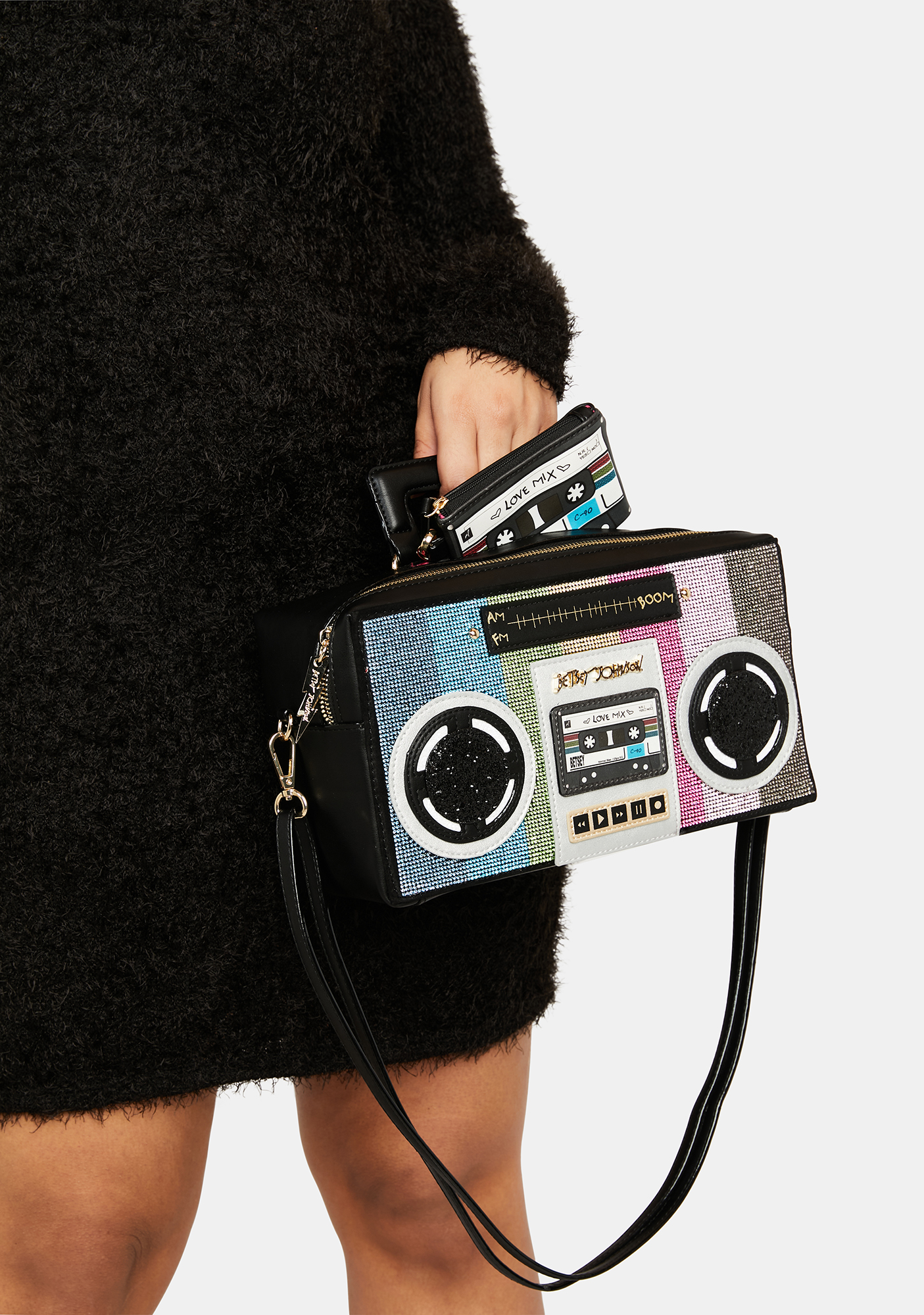 betsey johnson boombox purse