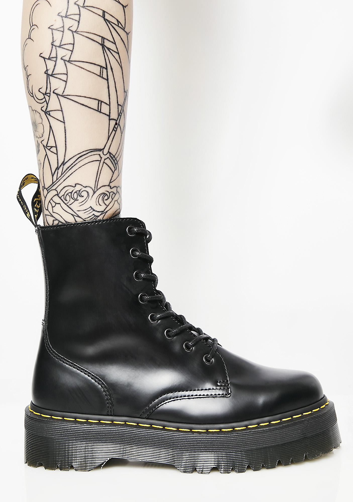 jadon platform 8 eye boot