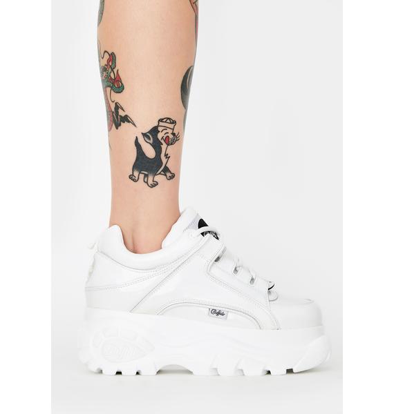 buffalo classic low leather white