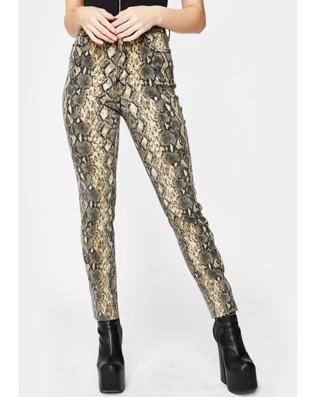 Instinct Snakeskin Jeans
