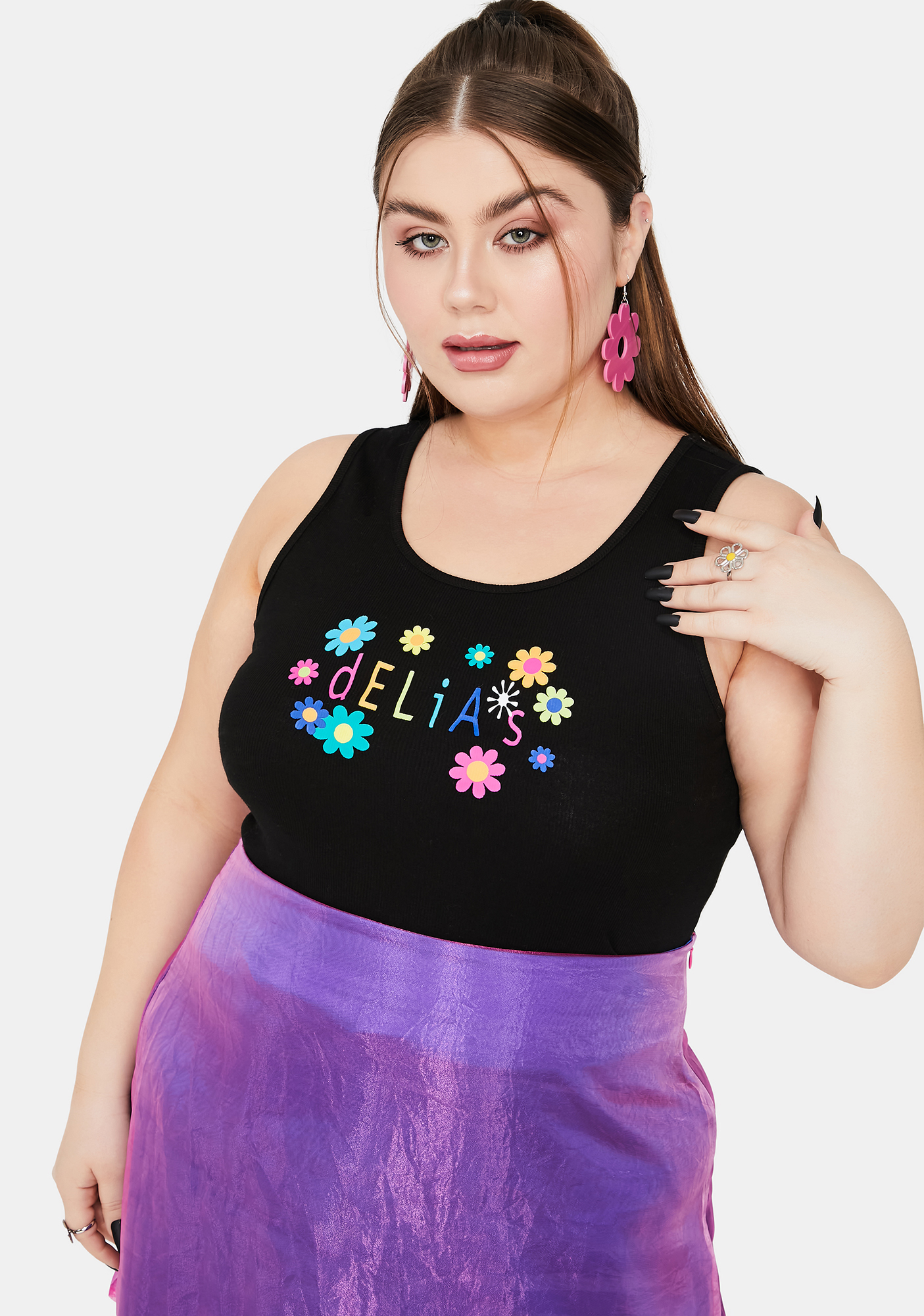 ribbed graphic tank