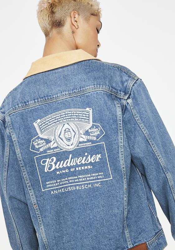 budweiser jean jacket