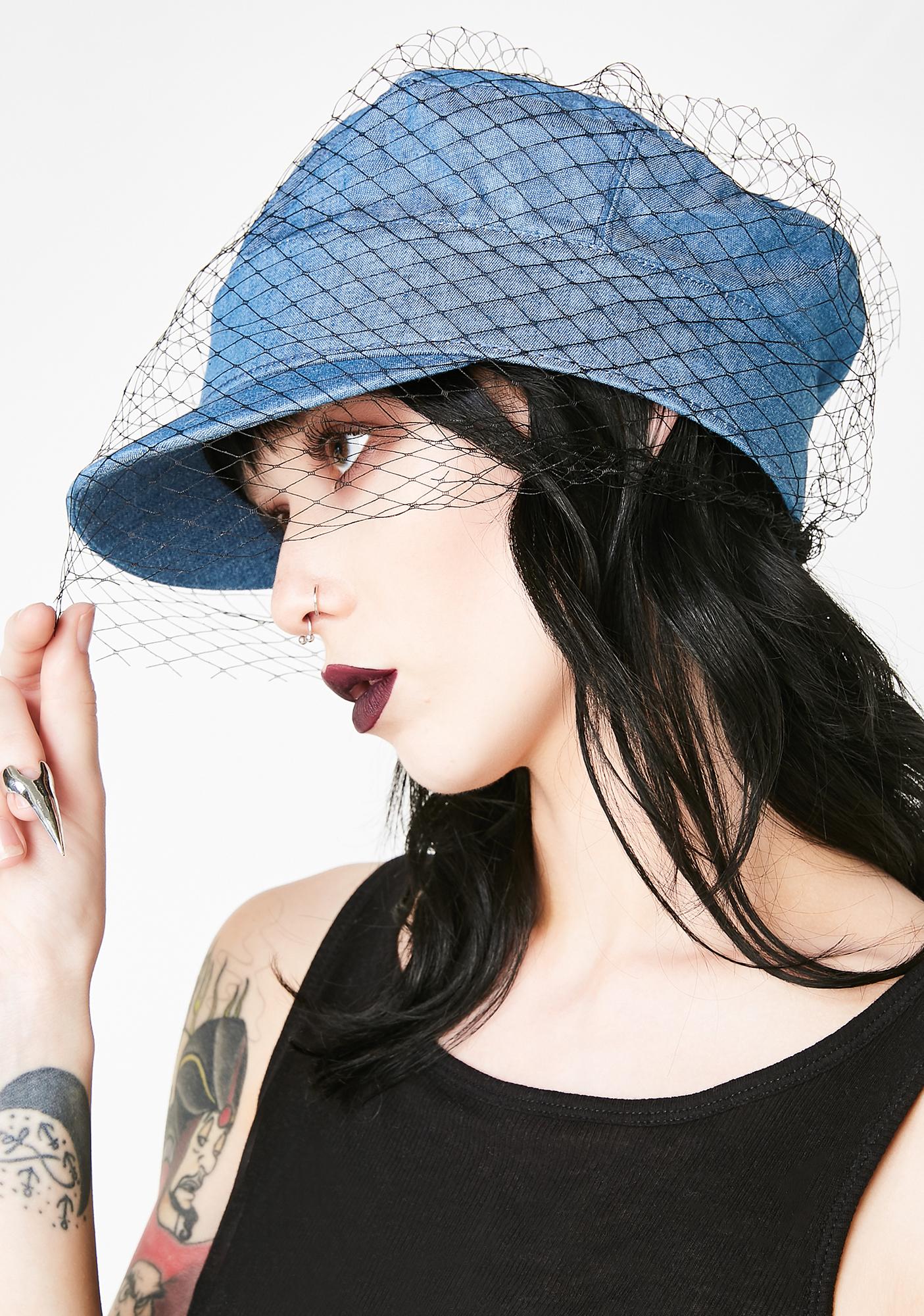 fishnet hat