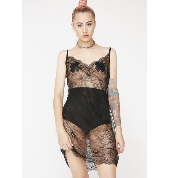 sheer slip dress