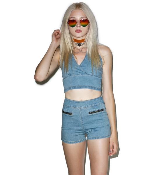 sky halter top