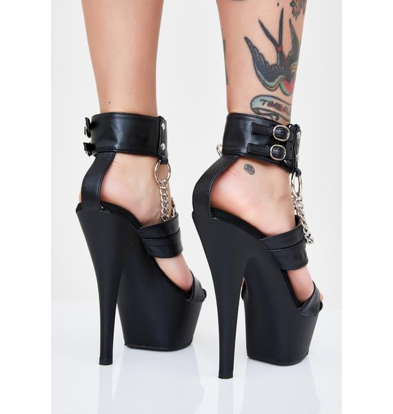 Pleaser Bondage Baddie Platform Heels | Dolls Kill