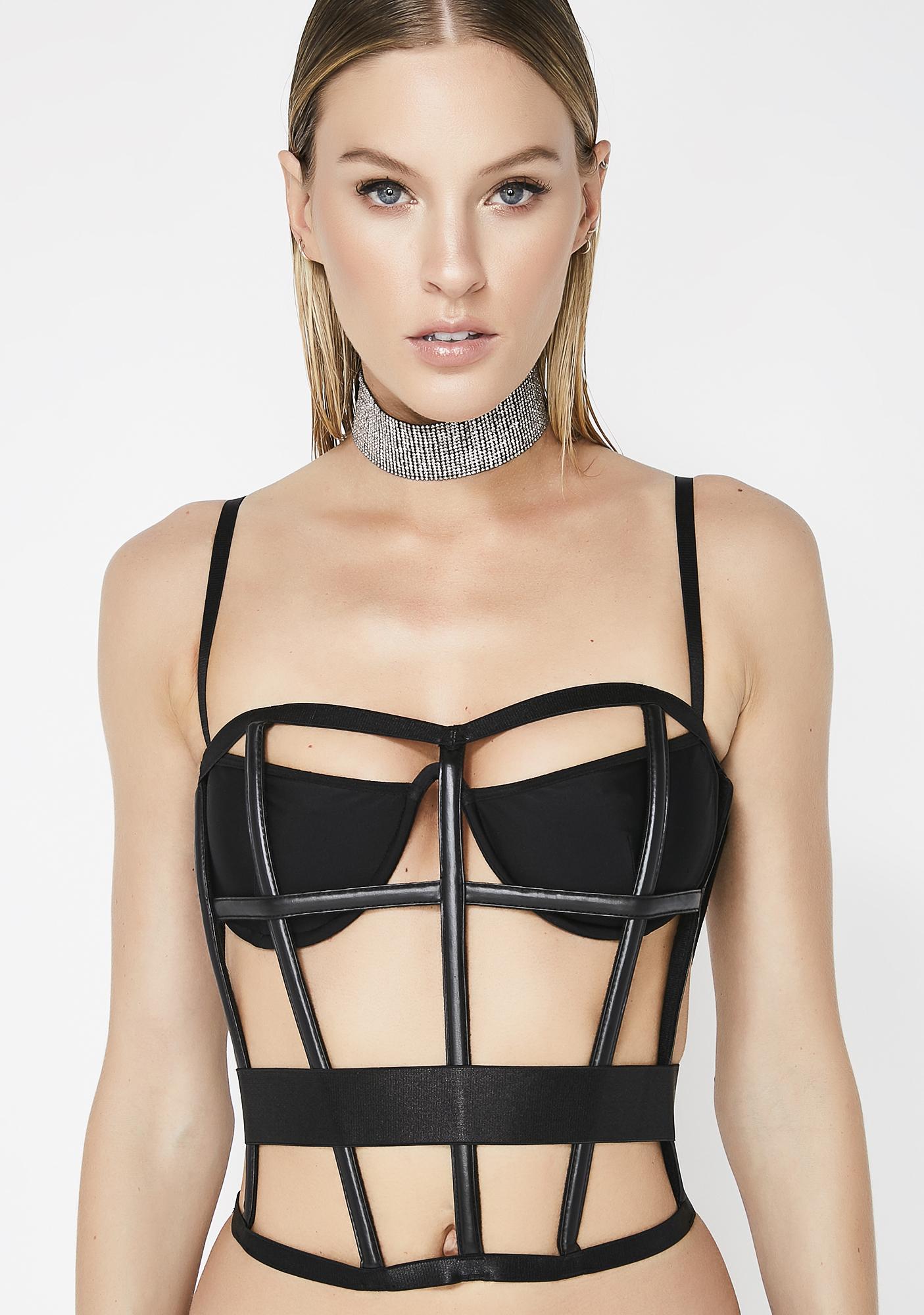 caged bustier