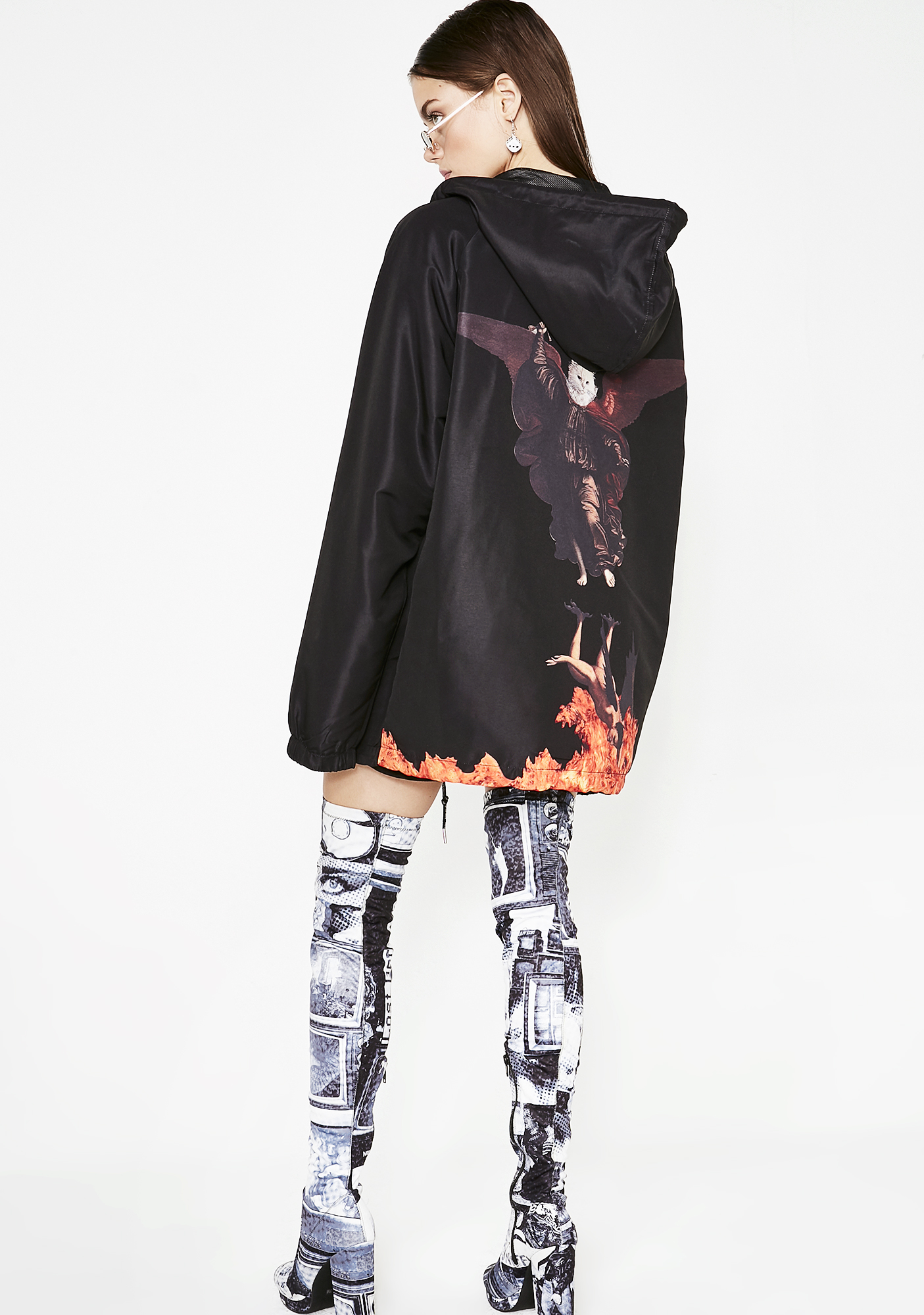 ripndip hell pit black coaches jacket