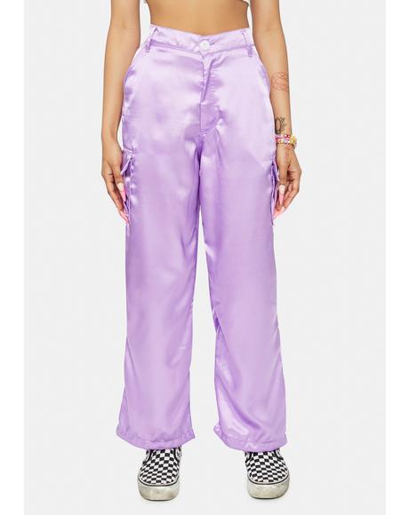 lavender cargo pants