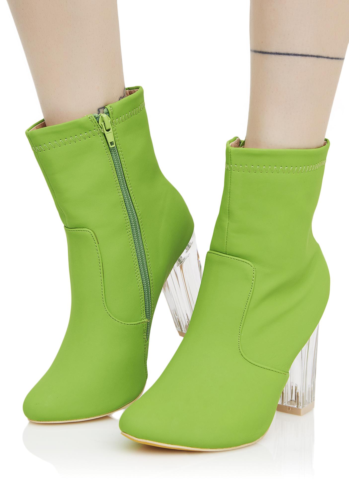 lime green boots