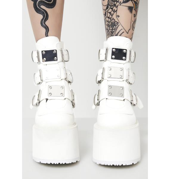 pink demonia trinity boots