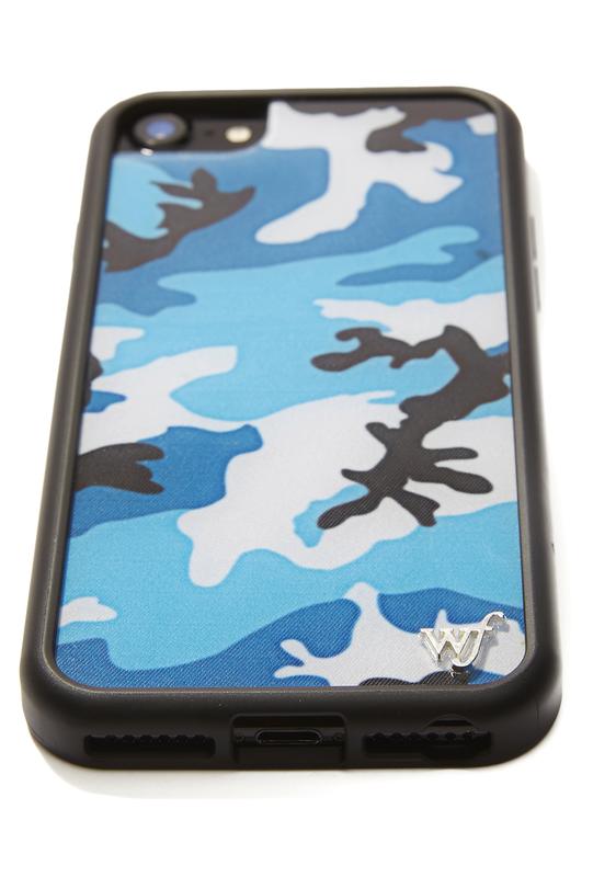 Blue camo wildflower case Clearance